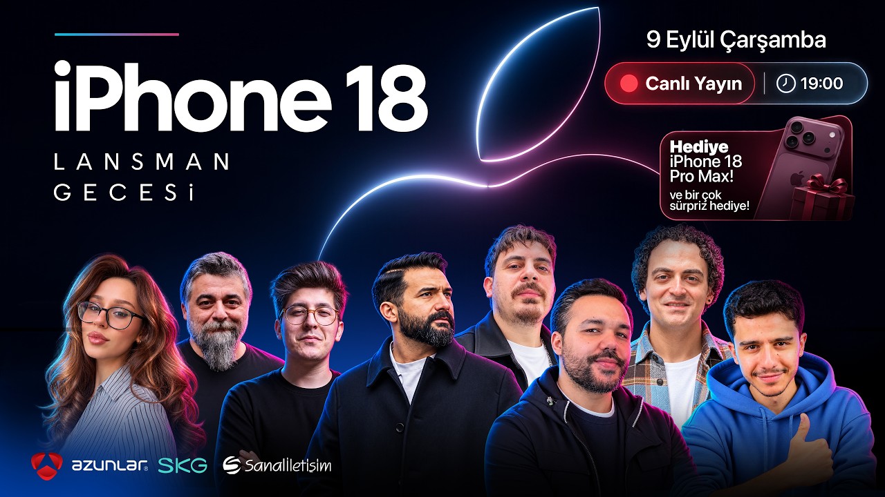 iPhone 18 Pro Max HEDİYELİ! Apple Event 2026 Canlı Yayın | iPhone Duo ve dahası!