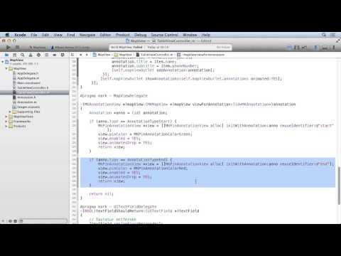 MapKit für iOS-Entwickler Tutorial: Interessante Orte einbinden |video2brain.com