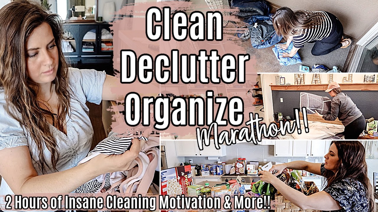 Ultimate Clean Declutter & Organize Your Home Marathon! 2 Hours of INSANE Cleaning Motivation!!