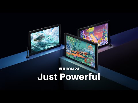 Grafinė planšetė HUION Kamvas 24 video