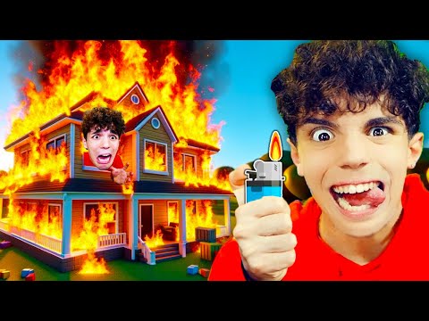 MIO FIGLIO HA DATO FUOCO A CASA PER NON ANDARE A SCUOLA!🏠🔥Roblox Ita
