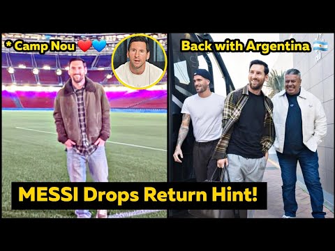 Messi SURPRISES Barcelona fans with Camp Nou visit and hints return