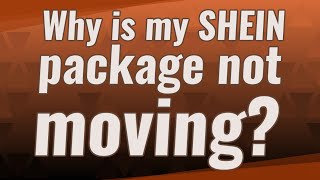 Why is my SHEIN package not moving?