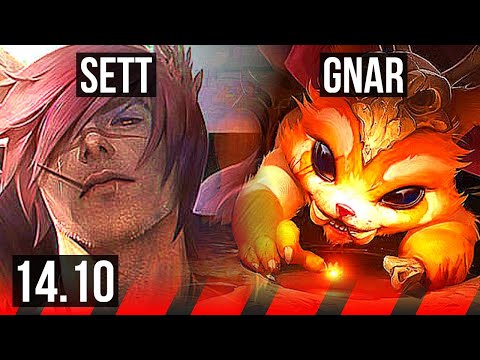 SETT vs GNAR (TOP) | Legendary, 12/3/7 | BR Master | 14.10