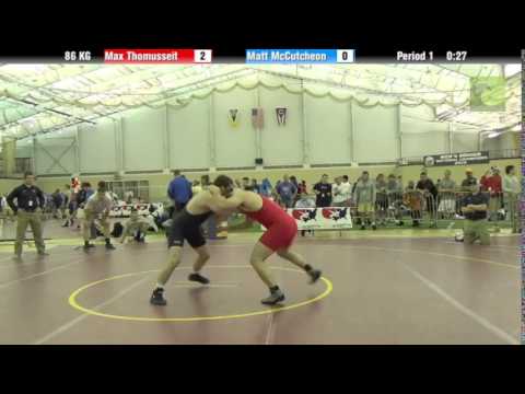 Men`s Freestyle 86 KG Max Thomusseit vs. Matt McCutcheon