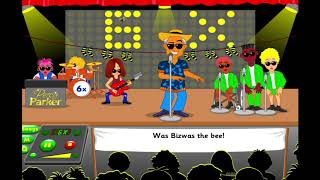 6 Times Table Song - Percy Parker - Biswas The Bee - animation, lyrics &amp; GRID