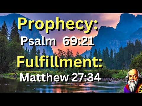 (Prophecy: Psalm 69:21) and (Fulfillment: Matthew 27:34) “Given Vinegar In Thirst”
