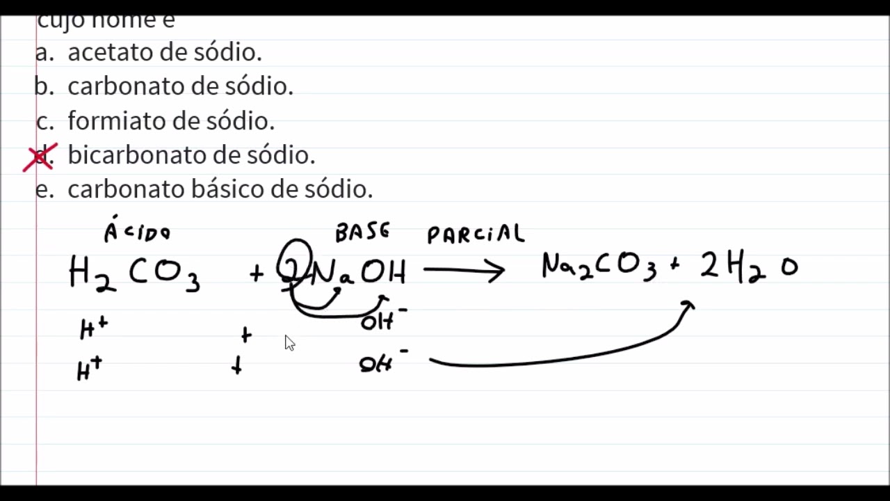 O fermento em pó como principal componente a substância de fórmula NaHCO3, cujo nome é