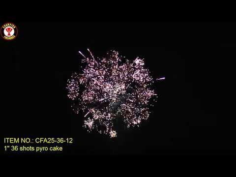 CFA25-36-12   1'' 36shots multishots 500g fireworks cake
