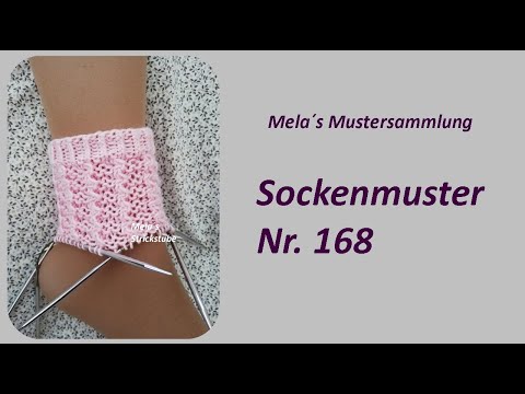Sockenmuster Nr. 168 - Strickmuster in Runden stricken / Socks knitting pattern