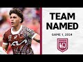 QLD Maroons named for State of Origin I, 2024