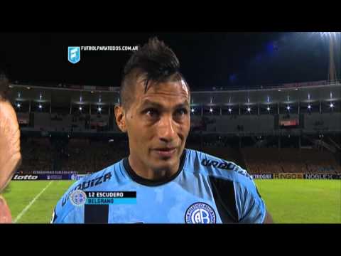 Escudero: "Tuvimos paciencia". Belgrano 1 - Crucero 0. Fecha 10. Primera División 2015. FPT.
