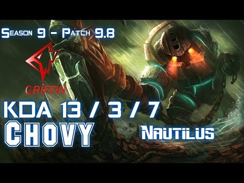 GRF Chovy NAUTILUS vs AKALI Mid - Patch 9.8 KR Ranked