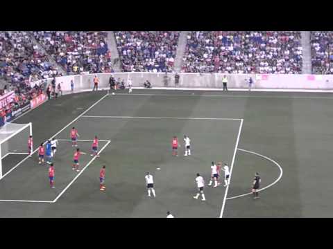 Abby Wambach goal   Breaks Mia Hamm's record