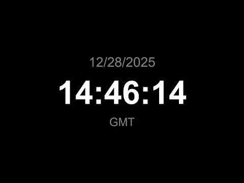 🔴 LIVE | Clock - GMT (Current time)