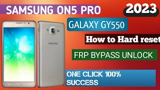Samsung On5 Pro  GY550FY Pattrn Lock & Google Acount Remove Frp Bypass. 100%Sucess#NKMOBICARE#