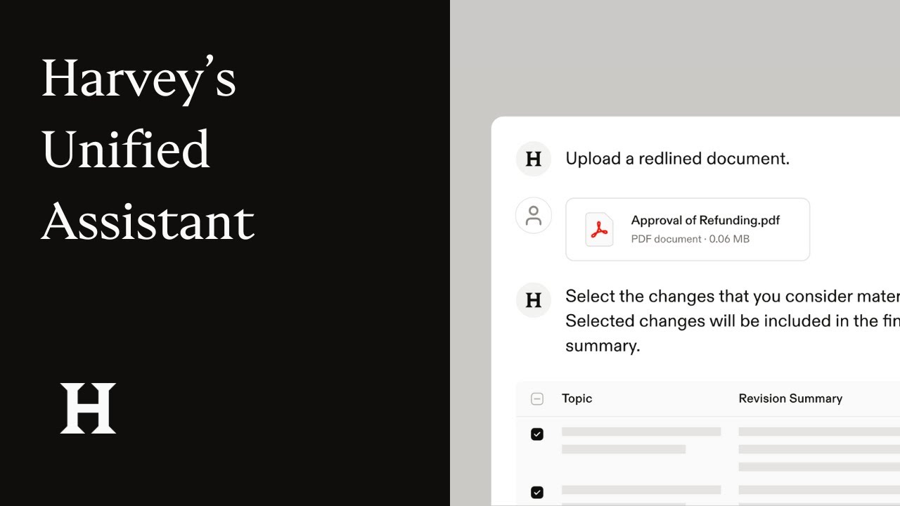 Harvey's Unified Assistant Demo video thumbnail
