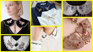 Collar embroidery / collar embroidery designs / detachable collar / stylish hand embroidery designs