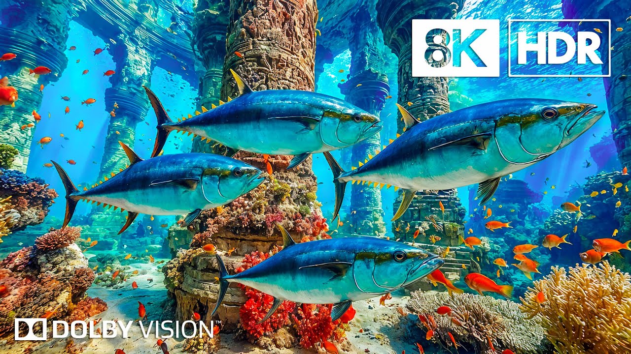 Vibrant Ocean Creatures in 8K HDR | Dolby Vision™