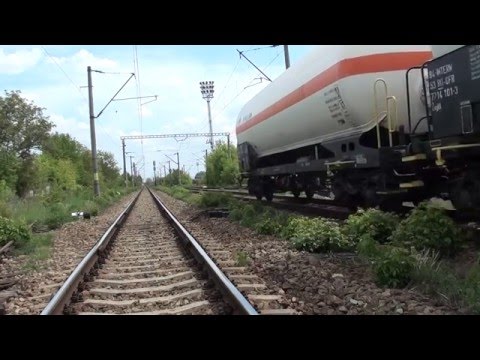Tren de marfa GFR cu frantuJaful 425-181-1 intra in Suceava - 30.04.2016