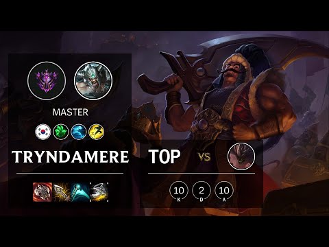 Tryndamere Top vs Malphite - KR Master Patch 10.22