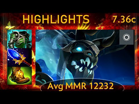 💥 New Patch 7.36c nefrit Visage |KDA - 23 KP - 60%| Offlane Highlights - Dota 2 Top MMR