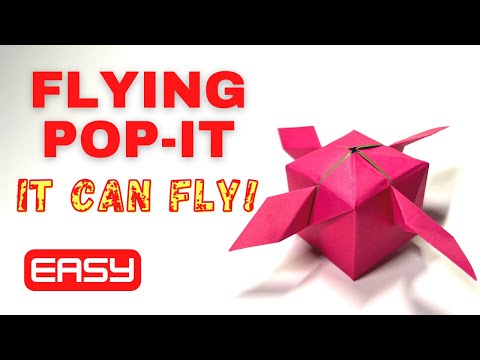 Paper Flying Pop It 🚀 | Origami Fidget Toy Antistress❗️(No Glue No Tape❗️)