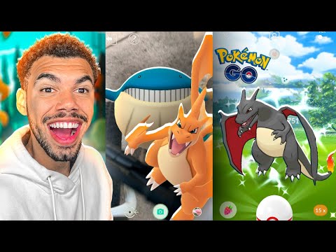 VEIO UM CHARIZARD SHINY NA FOTO - POKEMON GO | Cris |