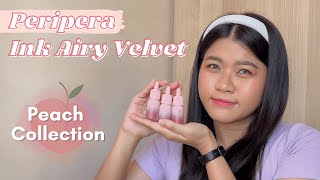 Peripera Ink Airy Velvet Tint | Review, Swatches and Comparisons for Shades 21, 22 and 24