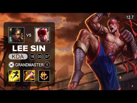 Lee Sin vs Nidalee Jungle - KR Grandmaster - Patch 12.7 Season 12