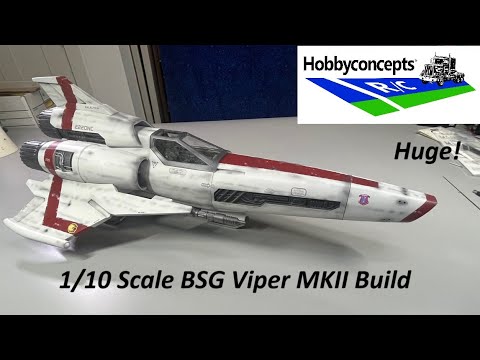 Huge 1/10 Scale Battlestar Galactica Viper MKII Build - Gambody