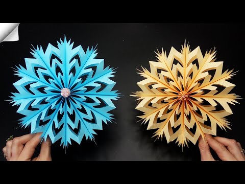 3D PAPER SNOWFLAKE easy