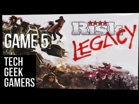 Tech Geek Gamers Play Risk Legacy - Game 5 (Spoilers)