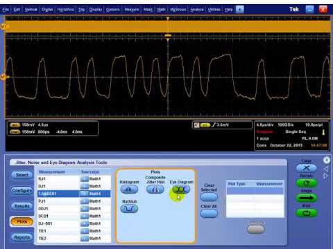 Setting Up Windows-Based Oscilloscope for Jitter and Eye Measurements