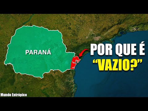 Why do so few Brazilians live on the coast of Paraná?