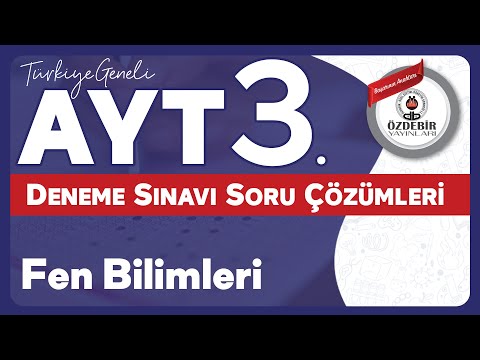 Ocak 2026 - YKS 3. Deneme Sınavı  AYT FEN BİLİMLERİ Çözüm Videoları