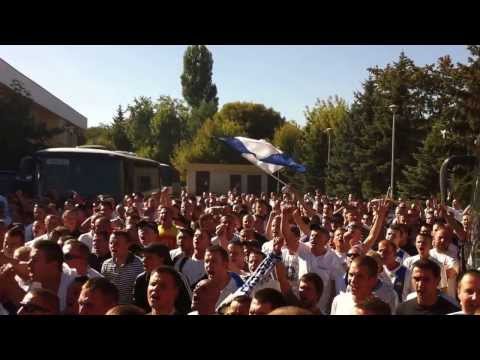 Siarka Tarnobrzeg - STAL MIELEC 1:1 (7 wrzesień 2013) - KIBICE Stali pod sektorem gości