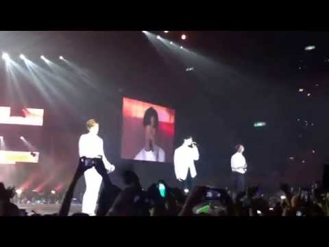 Taemin, Jonghyun e Sunggyu - garota de ipanema // 07.jun.2014 Music Bank in Brasil