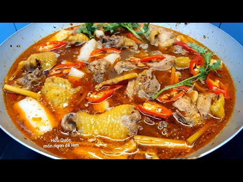Lẩu gà chua cay