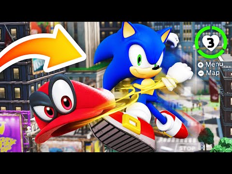 Mario Odyssey, but I'm playing through it as SONIC!