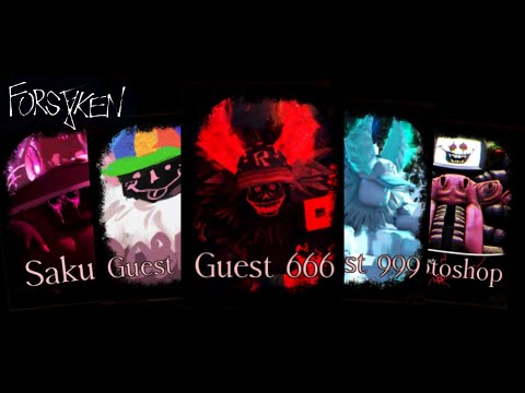 EVERY GUEST 666 SKIN! (Guest 666 Update) | Roblox Forsaken