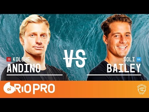 Kolohe Andino vs. Soli Bailey - Round of 32, Heat 13 - Oi Rio Pro 2019