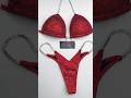 Red Virtus With Candy Blue Bikini Competition Suit (B159)