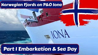 Norway Cruise on P&O Iona part 1 - Sail away and Sea Day