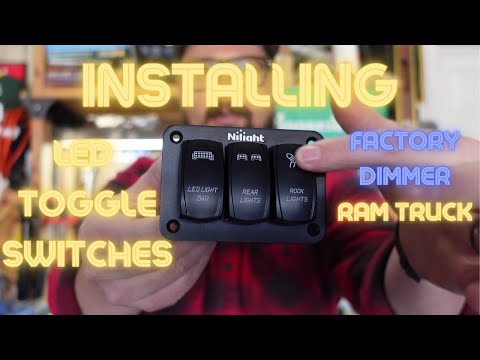 Installing Aftermarket Light Switches Ram 2500 Factory Dimming Nilight