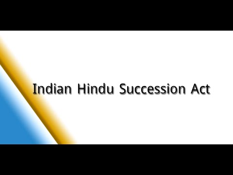 Indian Succession Act video thumbnail