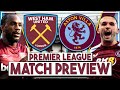 West Ham Utd v Aston Villa Preview | 'Much tougher than Freiburg but we have Mohammed Kudus'
