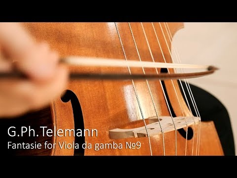 Telemann - Fantasie for Viola da gamba №9. Pavel Serbin