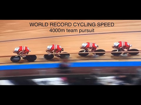 WORLD RECORD CYCLING SPEED - 4000m team pursuit