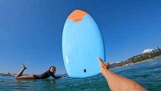 SURFING A BRAND NEW 5'4 MICK FANNING SOFTBOARD! (RAW POV)